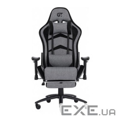 Крісло ігрове GT Racer X-2534-F Gray/Black Suede (X-2534-F Fabric Gray/Black Suede)