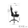 Крісло ігрове GT Racer X-2534-F Gray/Black Suede (X-2534-F Fabric Gray/Black Suede)