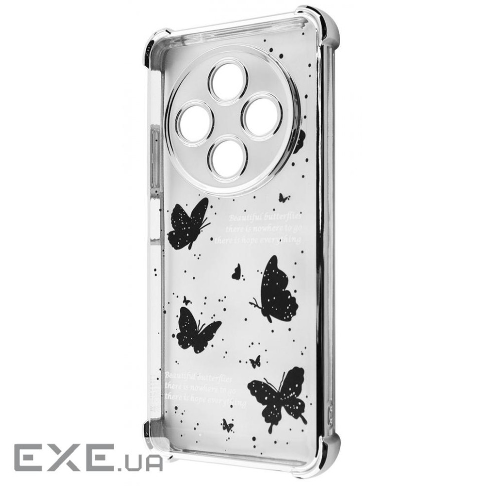 Чехол WAVE Winkie Xiaomi Redmi 14C 4G/Poco C75 4G/Redmi A4 silver/butterfly (64442 silver/butterfly)