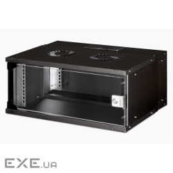 19" 4U wall mounting cabinet, SOHO PRO 240 x 540 x 400 mm, black (DN-49201)