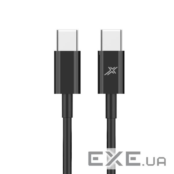 Дата кабель USB-C to USB-C 1.0m 20W CC-03B Black Grand-X