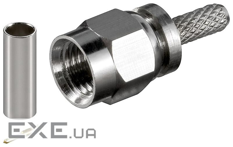 Антенний конектор FreeEnd-RF:SMA (конектор),обтискний RG174 прямий Gold (75.01.1651-100)