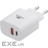 Зарядний пристрій RIVACASE Rivapower PS4102 WD5 1xUSB-A, 1xUSB-C, PD3.0, QC3. (PS4102 WD5 (White))