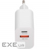 Зарядний пристрій RIVACASE Rivapower PS4102 WD5 1xUSB-A, 1xUSB-C, PD3.0, QC3. (PS4102 WD5 (White))
