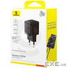 СЗУ Baseus Palm Fast Charger 20W (Type-C) + Кабель Type-C to Lightning 20W (1m) black (E0116401)