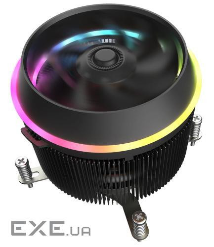 Кулер для процессора darkFlash Shadow, Black, алюминий/медь, 1x100 мм LED, для Intel (SHADOW_BLACK)