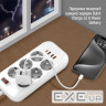 Мережевий фільтр COLORWAY CW-CHE64PDW White, 6 розеток, 1xUSB-C, 3xUSB, 2м