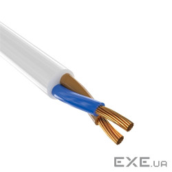 Кабель Одескабель H05VV-F 2*1 білий, ціна за метр (5526пвс) )