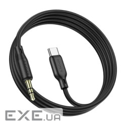 Кабель Borofone BL18 Jack 3.5mm(M) =>Type-C(M), 1м , Black, Box (BL18 / TB)
