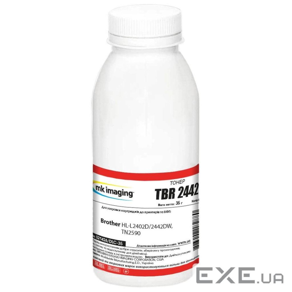 Тонер Brother HL-L2402D/2442DW, TN2590 35г Black Mitsubishi (021426/DLC-35)
