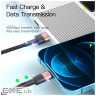 Дата кабель USB 2.0 AM to Lightning 2.0m 2.4A black Essager (EXCL-XCA01)