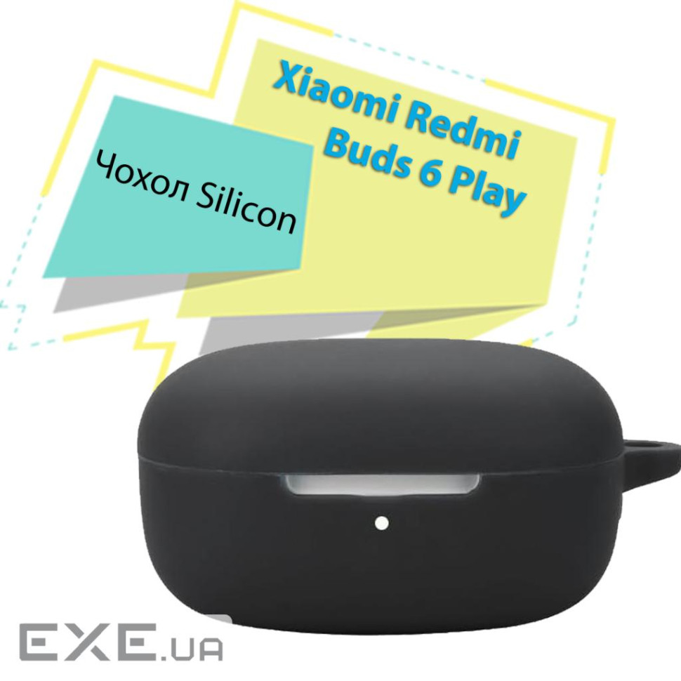Чохол для навушників BeCover Silicon для Xiaomi Redmi Buds 6 Play Black (713228)
