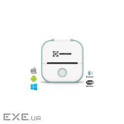Принтер чеків UKRMARK P02GN Bluetooth, біло-зелений (900912)
