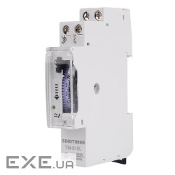 Електромеханічне реле часу Sinotimer TM610L, 24 години, LED індикація, на DIN-рейку 1P, (YT-TM610L)