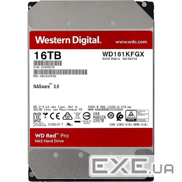 Жорсткий диск 3.5" 16TB WD (WD161KFGX)