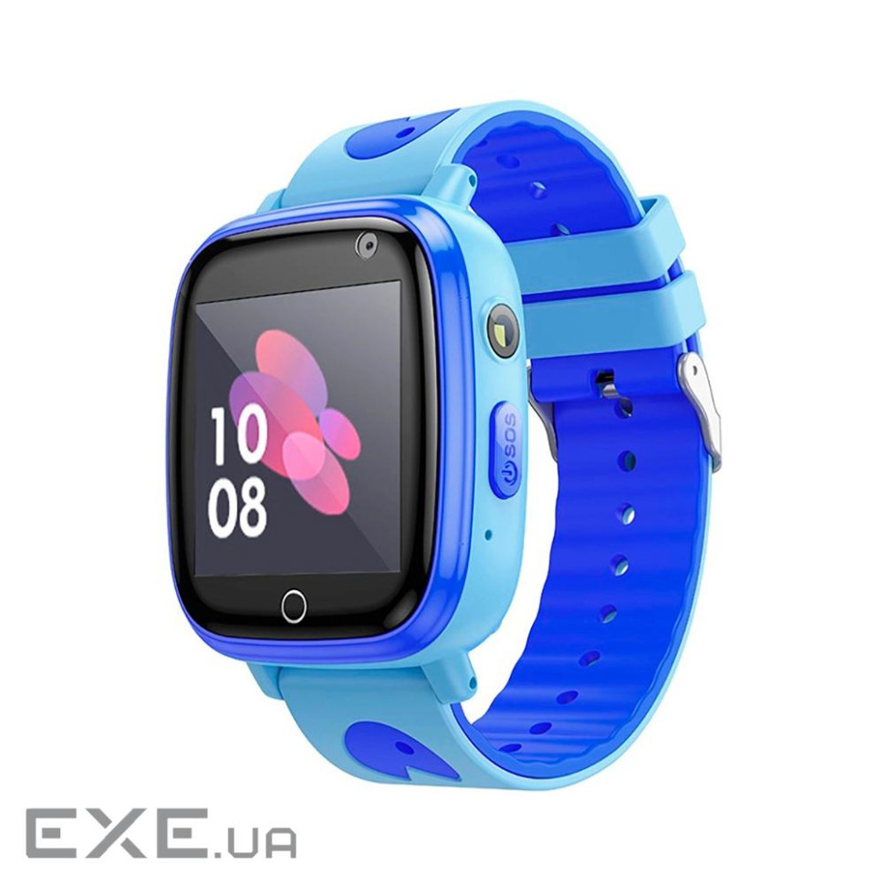 Дитячий смарт годинник Hoco Y100, функція дзвінка та камера, кнопка SOS, ліхтарик, Blue (Hoco Y100B)