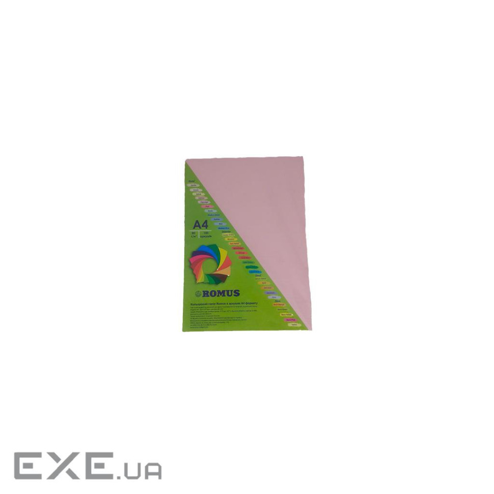 Папір Romus A4 160 г/м2 100sh Pink flamingo (R50607)