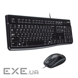 Комплект клавіатура та миша Logitech MK120 CORDED KEYBOARD AND MOUSE COMBO Black (USB) (920-002552)
