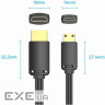 Кабель Vention HDMI-miniHDMI, 2 m, v2.0 (AGHBH)