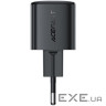 Зарядний пристрій 1xUSB-C 30W Gan A118 Fast Charger + USB-C cable black Acefast (6974316285175)