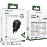 Зарядний пристрій 1xUSB-C 30W Gan A118 Fast Charger + USB-C cable black Acefast (6974316285175)