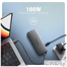 Концентратор AXAGON USBC to 3xUSB-A + HDMI + RJ45 + SD/microSD + audio + PD 100W 0.2m grey (HMC-8HLSA)