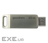 Флеш-накопичувач USB3.0 32GB OTG Type-C GOODRAM ODA3 Silver (ODA3-0320S0R11)