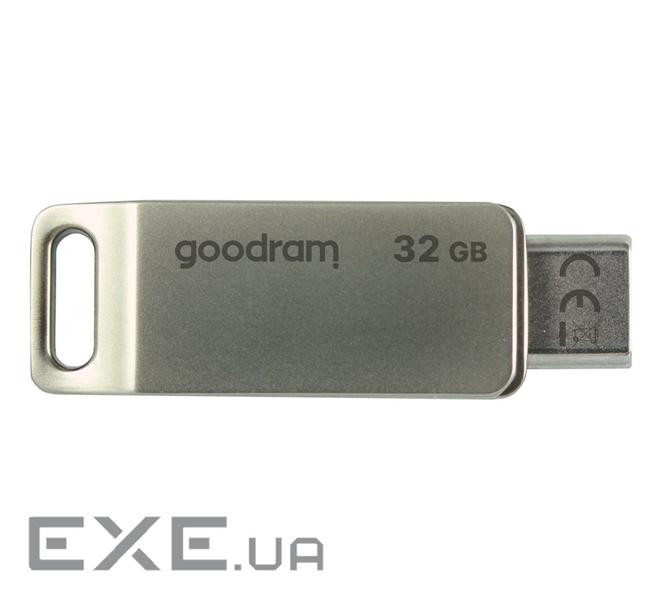 Флеш-накопичувач USB3.0 32GB OTG Type-C GOODRAM ODA3 Silver (ODA3-0320S0R11)