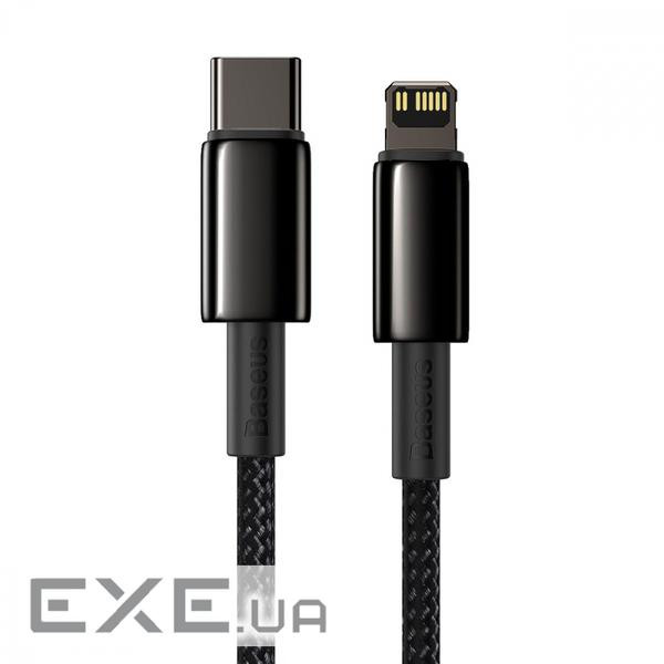 Кабель BASEUS Tungsten Gold Fast Charging Data Cable Type-C to iP PD 20W 2м Black (CATLWJ-A01)
