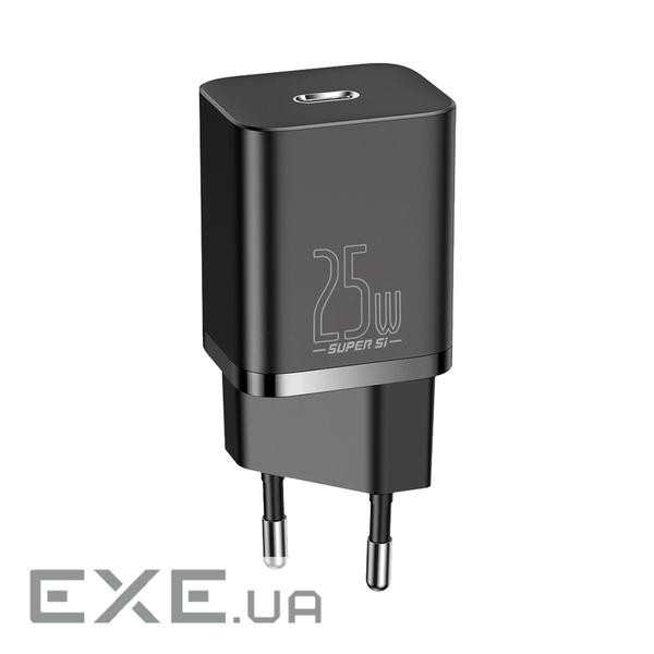 Зарядний пристрій Baseus Super Si Quick Charger 1C 25W Black (CCSP020101)