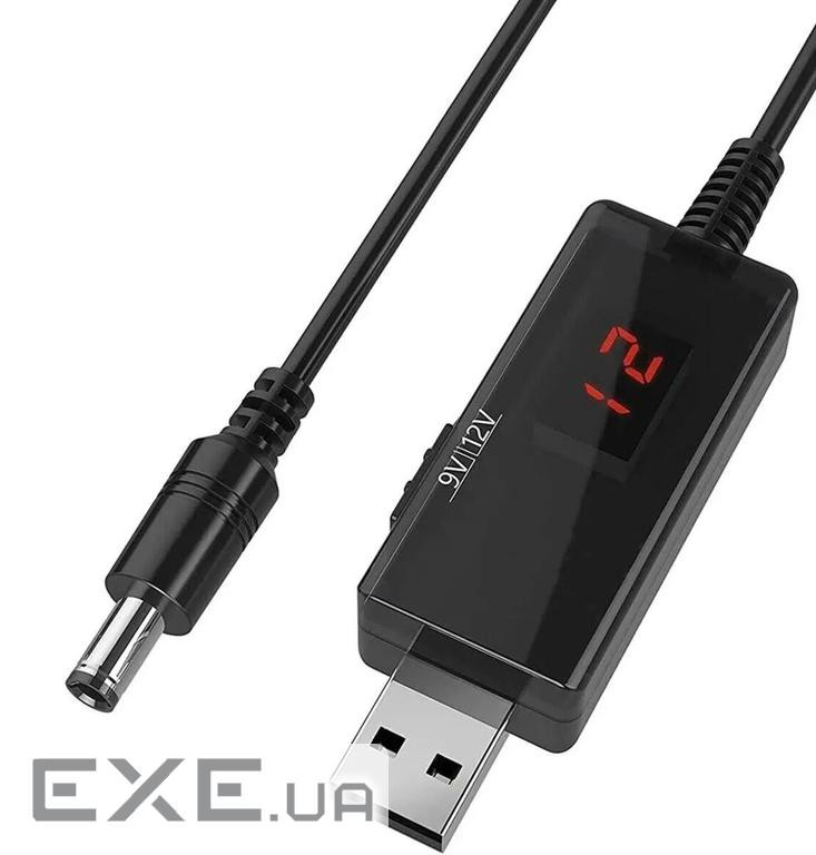 Кабель перетворювач USB-DC 5v to 9v/12v (1m) (USBDC59512)