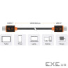 Кабель j5create JUCX25L30-N, преміум якість, USB 2.0, C-тато/C-тато,3 м.