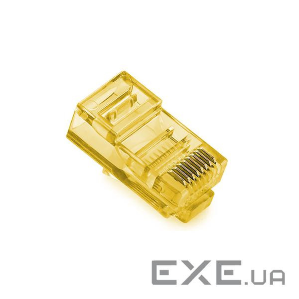 Конектор RJ 45 Merlion (RJ45ML-YW/05358) Cat. 5 UTP, Yellow, 100 шт/уп
