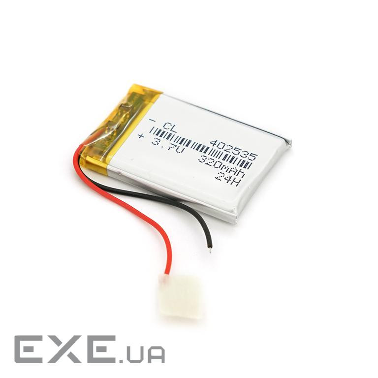 Літій-полімерний акумулятор 4*25*35mm (Li-ion 3.7В 320мА&middot,ч) (402535) ) (402535)