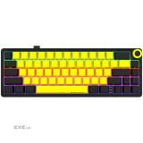 LORGAR KBP70MW, Wireless 65% Mechanical Gaming Keyboard Pro, Black/yellow, EN la (LRG-KBP70MW-YL-US)