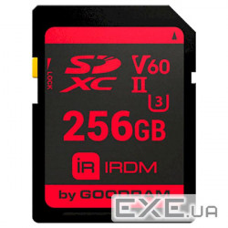 Карта пам'яті GOODRAM SDXC IRDM 256GB UHS-II U3 V60 (IR-S6B0-2560R11)