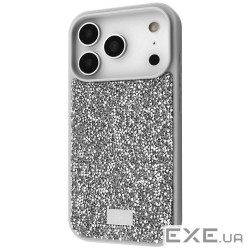 Чехол Bling World Rock Diamond (TPU) iPhone 17 Pro silver (65323 silver)