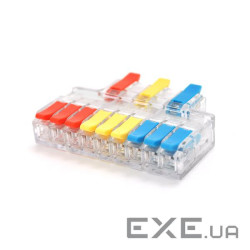 Клемна колодка з натискними затискачами 3х9-дроти LT-639 для розподільних ко (LT-639 прозора) )