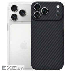 Чохол до мобільного телефона BeCover FIBRA Carbonite MagSafe Apple iPhone 17 Pro Max Black (715410)