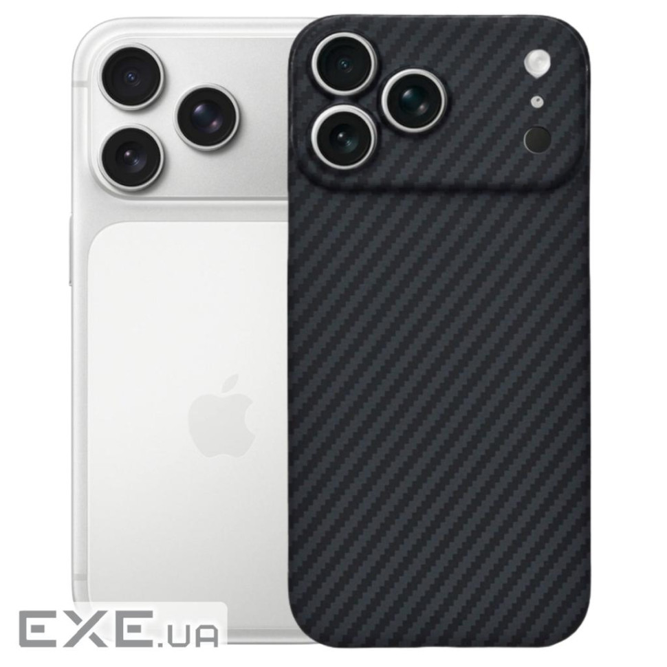 Чохол до мобільного телефона BeCover FIBRA Carbonite MagSafe Apple iPhone 17 Pro Max Black (715410)