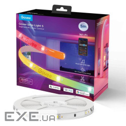 Стрічка світлодіодна розумна Govee H612A Strip Light S With Protective Coating, 5м, RGBIC (H612ACD1) , RGBIC (H612ACD1)