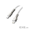 Дата кабель USB-C to Lightning 2.0m Cafule Metal PD 20W white Baseus (CATLJK-B02) (CATLJK-B02 2м)