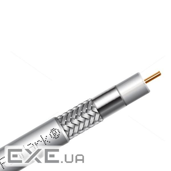 Кабель телевізійний FinMark RG-690, CU, double shielding, 100м (F690BVcu-WB_ (F690BVcu-WB white/100)