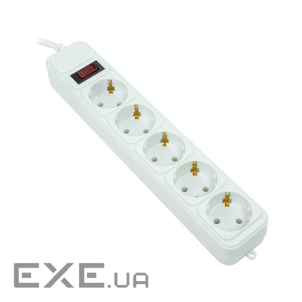 Сетевой фильтр питания PowerPlant 7м, 5 розеток, євро, 100% мідь (JY-1056/7B) (EX610594) (JY-1056/7B) (EX610594)