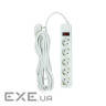 Сетевой фильтр питания PowerPlant 7м, 5 розеток, євро, 100% мідь (JY-1056/7B) (EX610594) (JY-1056/7B) (EX610594)
