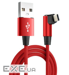Кабель USB для Type-C (male to male), QC3.0, PD, довжина 0.25м, обплетення, (YT-USB-TypeC-2.0m / R)