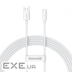Кабель Baseus Superior Series (SUPERVOOC) Fast Charging Data Type-C 65W (1m) white (CAYS000902)