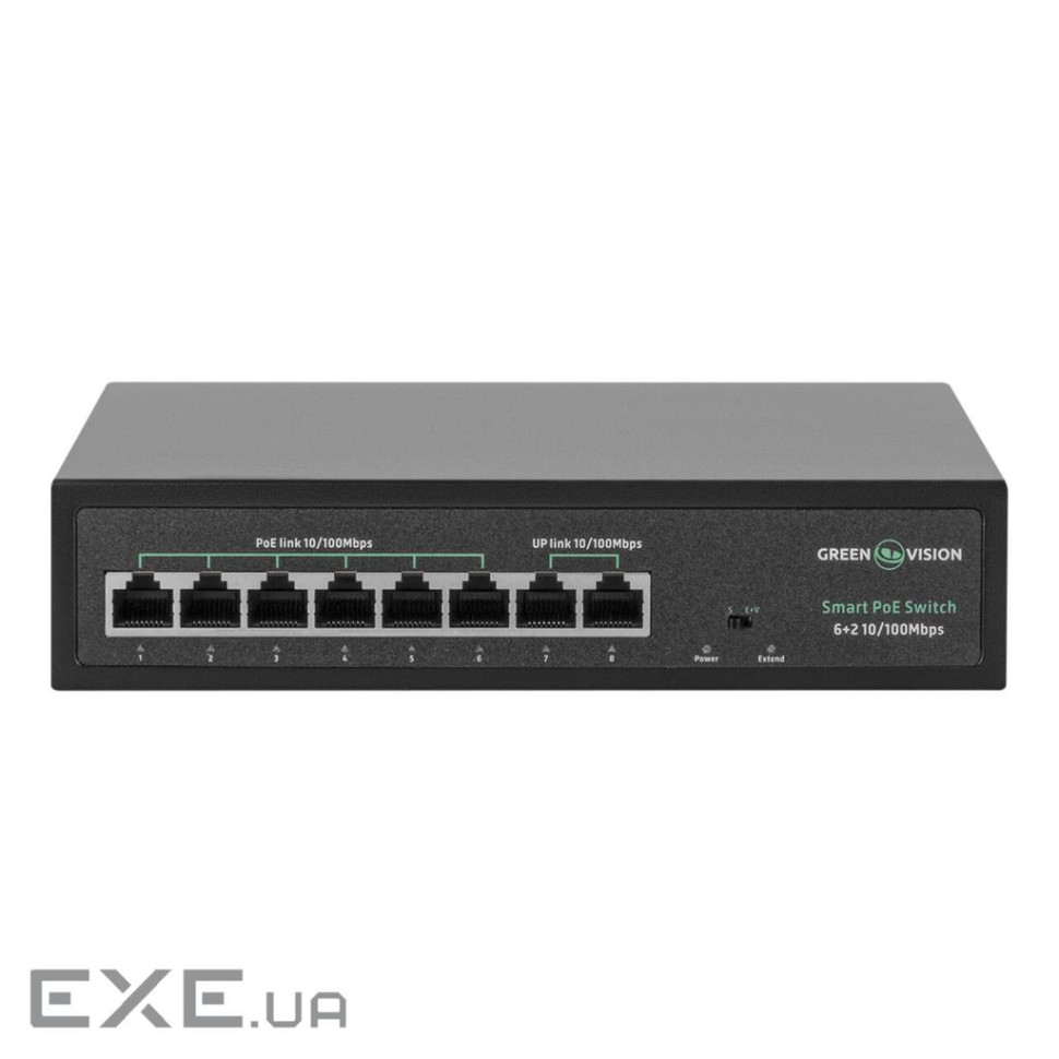 Комутатор мережевий POE GV-015-D-06+2P