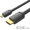 Кабель Vention HDMI - microHDMI (M/M), 2 м, Black (AGIBH)