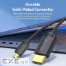 Кабель Vention HDMI - microHDMI (M/M), 2 м, Black (AGIBH)